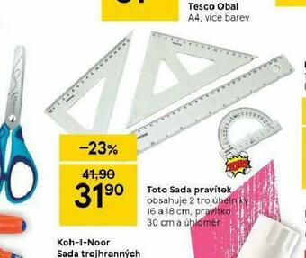 Tesco Toto sada pravítek nabídka
