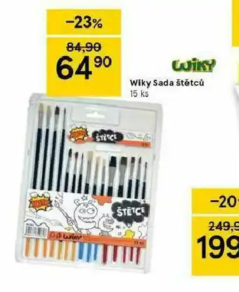 Tesco Wiky sada štětců nabídka
