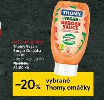 Tesco Thomy vegan burger omáčka nabídka