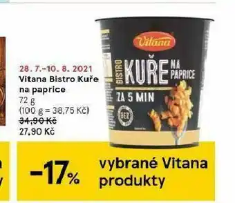 Tesco Vitana bistro kuře na paprice nabídka