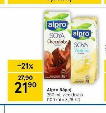 Tesco Alpro nápoj nabídka