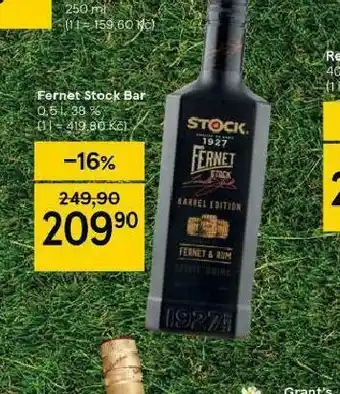 Tesco Fernet stock bar nabídka