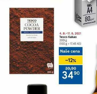 Tesco Tesco kakao nabídka