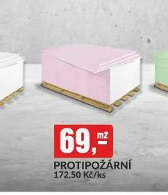 Baumax Sádrokartonová deska protipožární nabídka