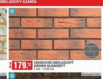 Baumax Venkovní obkladový kámen klinkeryt nabídka