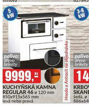 Baumax Kuchyňská kamna regular 46 nabídka