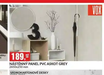 Baumax Nástěnný panel pvc askot grey nabídka