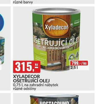 Baumax Xyladecor ošetřující olej nabídka