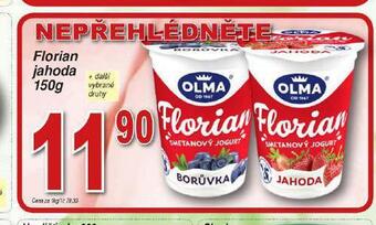 Hruška Florian jogurt nabídka