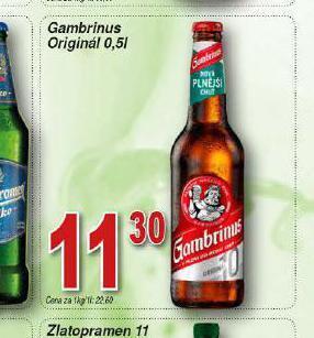 Hruška Pivo gambrinus nabídka