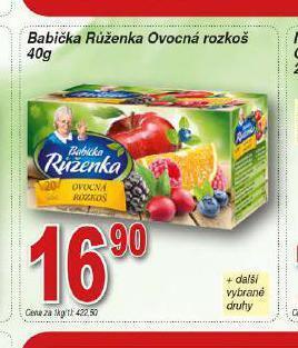 Hruška Babička růženka čaj nabídka