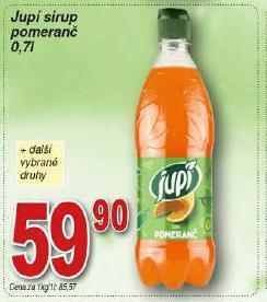 Hruška Jupí sirup nabídka