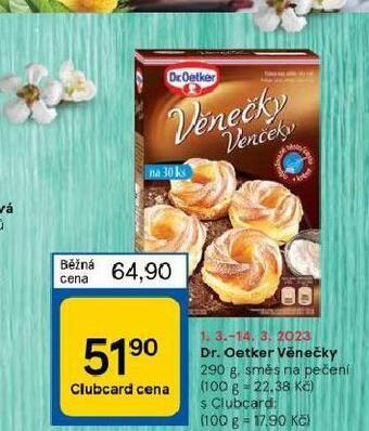 Tesco Dr. oetker věnečky nabídka