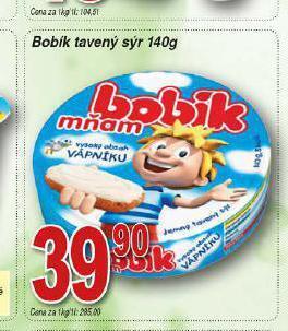 Hruška Bobík tavený sýr nabídka
