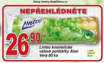 Hruška Linteo kosmetické vatové polštářky nabídka