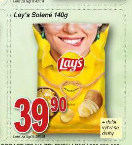 Hruška Lay's chipsy nabídka