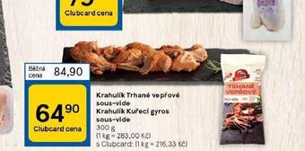 Tesco Trhané vepřové sous-vide nabídka