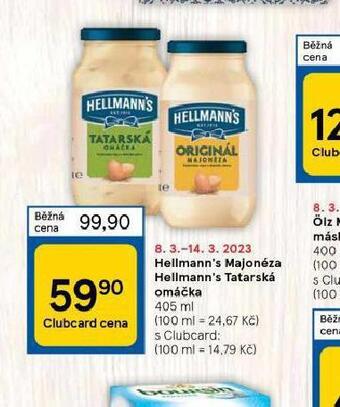 Tesco Hellmann´s tatarská omáčka, majonéza nabídka