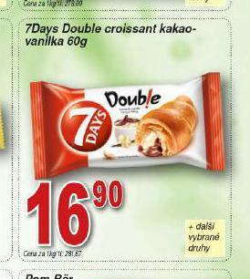 Hruška 7days double croissant nabídka