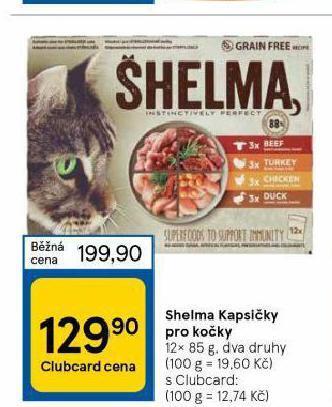 Tesco Shelma kapsičky pro kočky nabídka