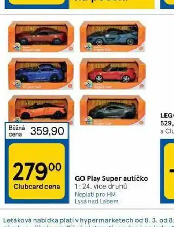Tesco Go play super autíčko nabídka