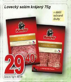 Hruška Lovecký salám nabídka