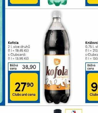 Tesco Kofola 2l nabídka