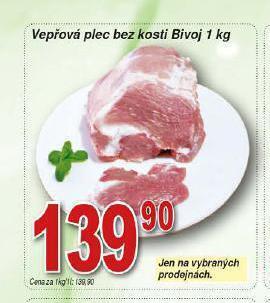 Hruška Vepřová plec bez kosti nabídka