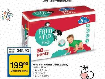 Tesco Fred & flo dětské pleny nabídka