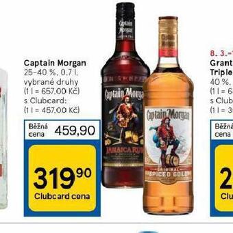Tesco Captain morgan nabídka