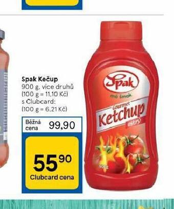 Tesco Spak kečup nabídka