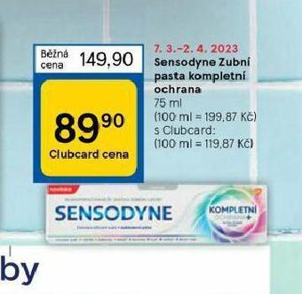 Tesco Sensodyne zubní pasta nabídka
