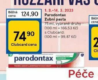 Tesco Parodontax zubní pasta nabídka