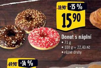 Albert Donut s náplní nabídka