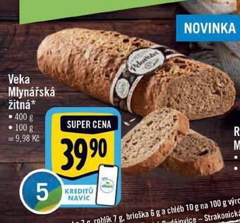 Albert Veka mlynářská žitná nabídka