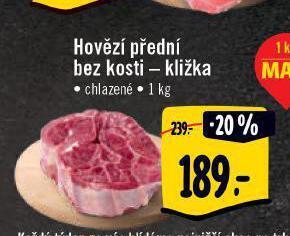 Albert Hovězí přední bez kosti nabídka