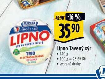 Albert Lipno tavený sýr nabídka