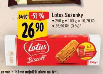 Albert Lotus sušenky nabídka