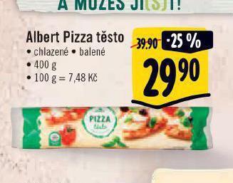 Albert Pizza těsto nabídka