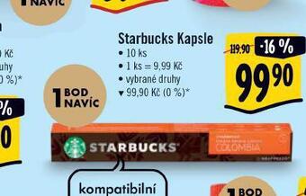 Albert Kávové kapsle starbucks nabídka