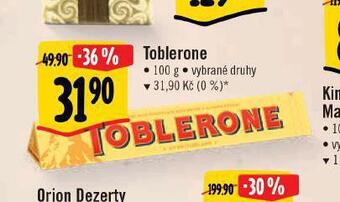 Albert Toblerone nabídka