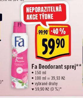 Albert Fa deodorant sprej nabídka