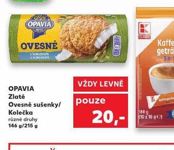 Kaufland Opavia zlaté ovesné sušenky / kolečka nabídka
