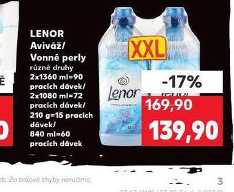 Kaufland Lenor aviváž, vonné perly nabídka