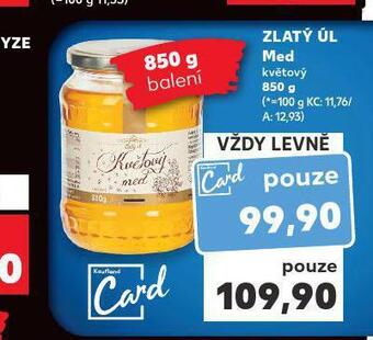 Kaufland Zlatý důl med nabídka