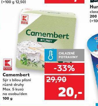 Kaufland Camembert nabídka