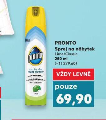 Kaufland Pronto sprej na nábytek nabídka