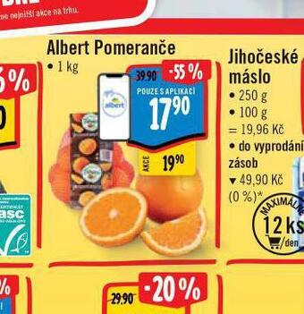 Albert Albert pomeranče nabídka