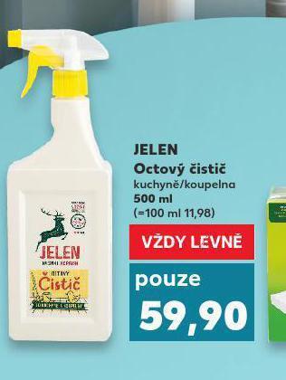 Kaufland Jelen octový čistič nabídka