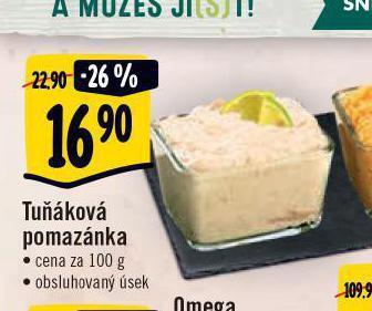 Albert Tuňáková pomazánka nabídka